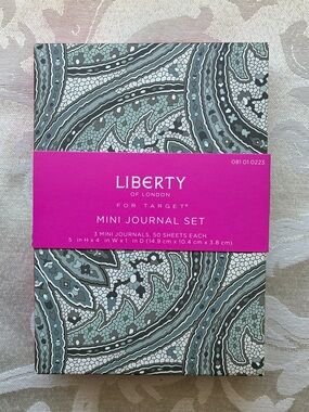 Liberty of London for Target Mini Journal Set—Three Blank 50 Page Notebooks NEW